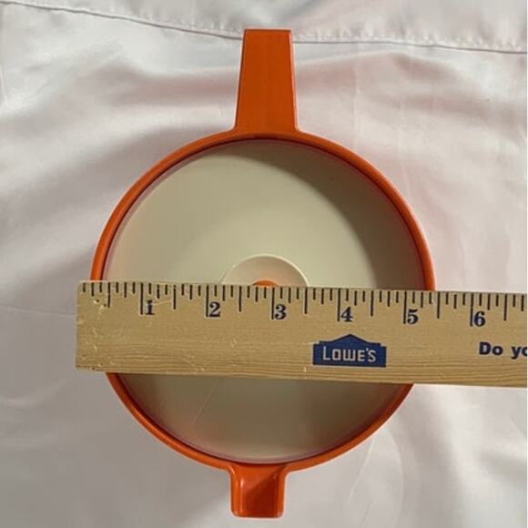 Tupperware Orange Drink Pitcher Vacuum Lid 1575-1 Vintage 1970s GREAT RETRO - Picture 11 of 11